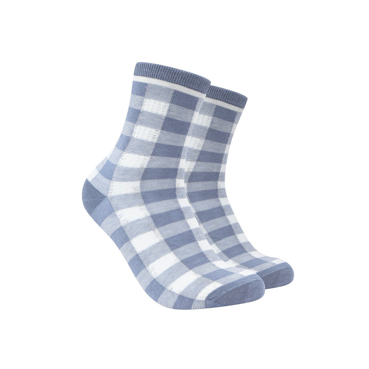 Women quarter Socks - Women's Blue Japanese cute pattern collection socks - Young Feminine socks - Mesa Socks