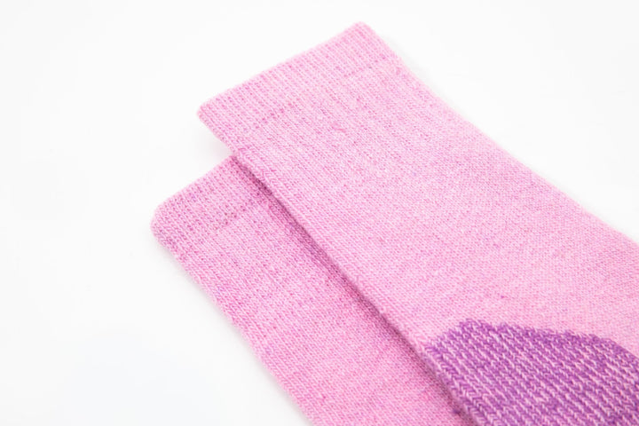 Women's Crew Merino wool socks -Autumn winter socks -thick warm socks - skin-friendly Outdoor hiking purple socks -Mesa Socks