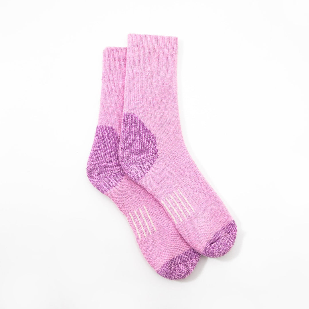 Women's Crew Merino wool socks -Autumn winter socks -thick warm socks - skin-friendly Outdoor hiking purple socks -Mesa Socks