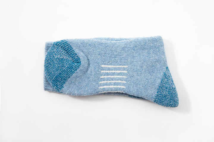 Women's Crew Merino wool socks - Autumn winter socks - thick warm socks - skin-friendly Outdoor hiking blue socks -Mesa Socks