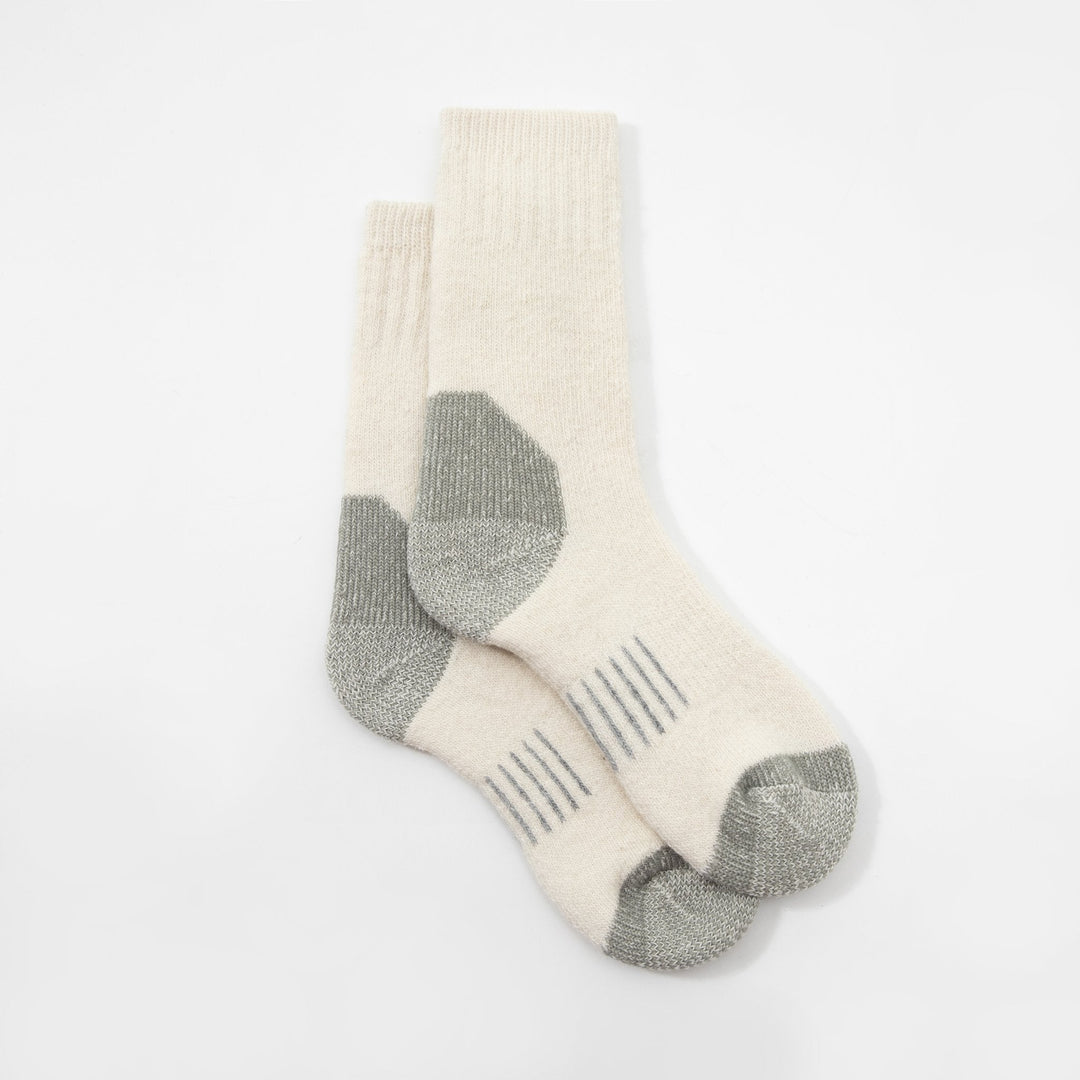 Women's Crew Merino wool socks - Autumn winter socks -thick warm socks - skin-friendly Outdoor hiking beige socks -Mesa Socks