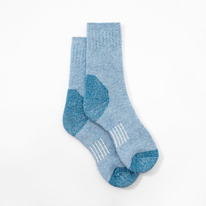 Women's Crew Merino wool socks - Autumn winter socks - thick warm socks - skin-friendly Outdoor hiking blue socks -Mesa Socks