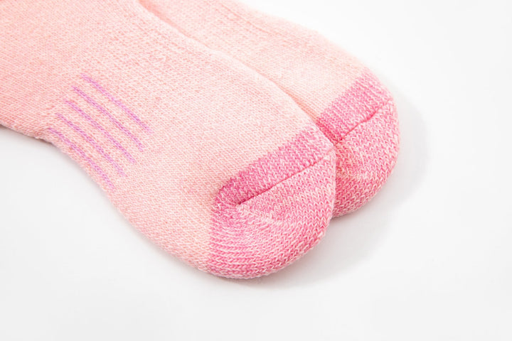 Women's Crew Merino wool socks - Autumn winter socks -thick warm socks - skin-friendly Outdoor hiking pink socks -Mesa Socks