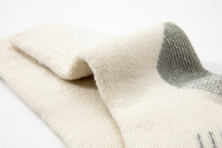 Women's Crew Merino wool socks - Autumn winter socks -thick warm socks - skin-friendly Outdoor hiking beige socks -Mesa Socks