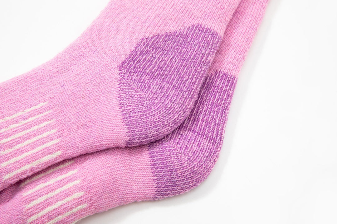 Women's Crew Merino wool socks -Autumn winter socks -thick warm socks - skin-friendly Outdoor hiking purple socks -Mesa Socks