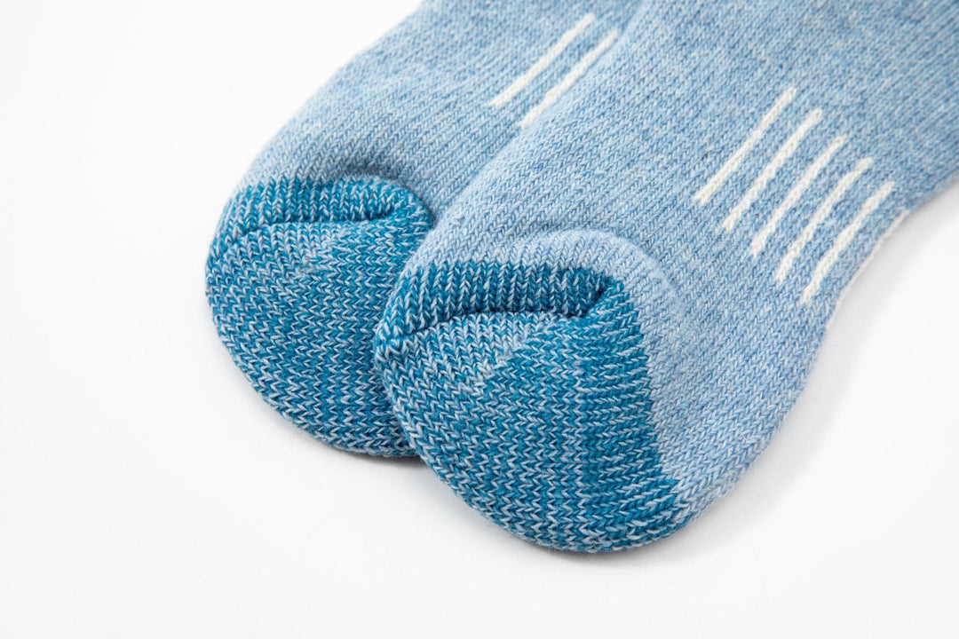 Women's Crew Merino wool socks - Autumn winter socks - thick warm socks - skin-friendly Outdoor hiking blue socks -Mesa Socks