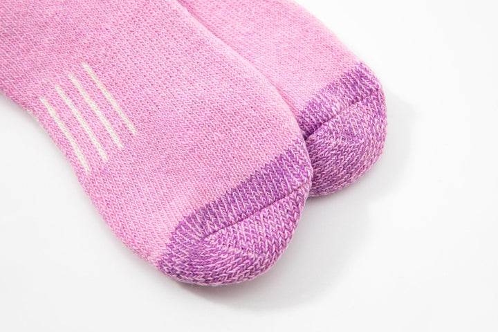 Women's Crew Merino wool socks -Autumn winter socks -thick warm socks - skin-friendly Outdoor hiking purple socks -Mesa Socks