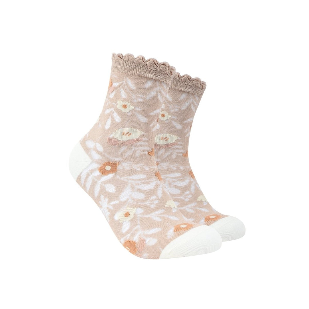 Women's Japanese Cute Patterned Quarter Socks - Mesa Socks