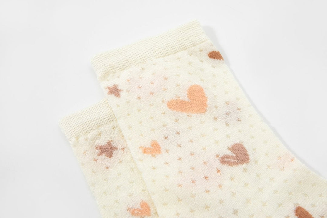 Women's Japanese Cute Patterned Quarter Socks - Mesa Socks