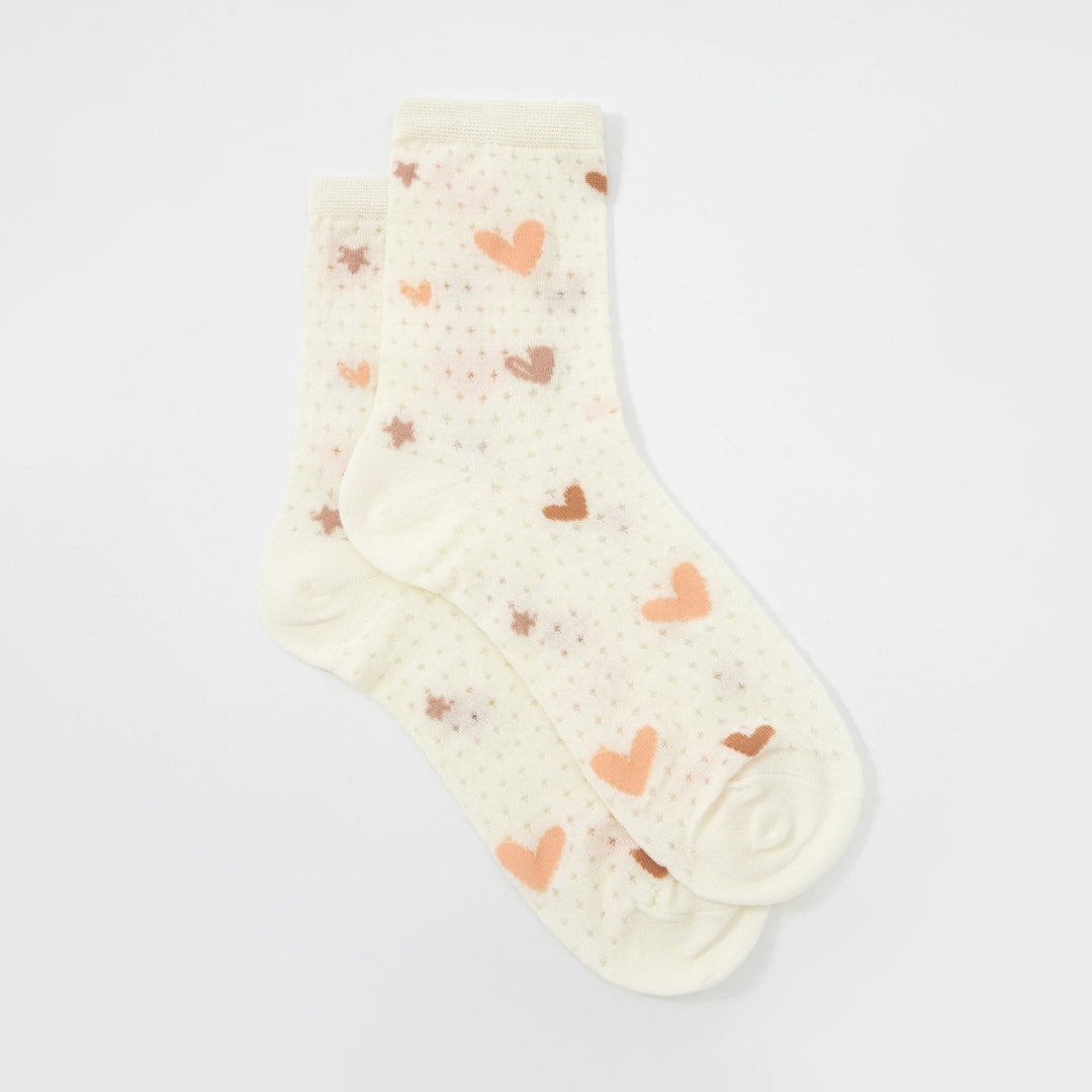 Women's Japanese Cute Patterned Quarter Socks - Mesa Socks