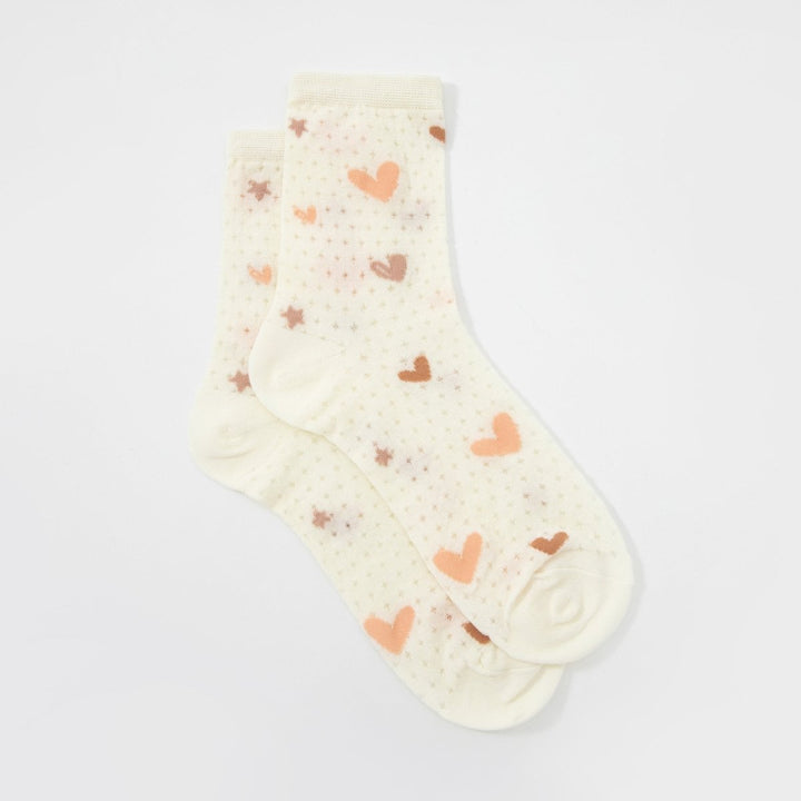 Women's Japanese Cute Patterned Quarter Socks - Mesa Socks