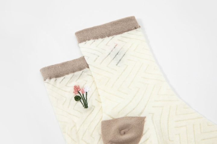 Women's Japanese Patterned Collection Quarter Socks - Mesa Socks