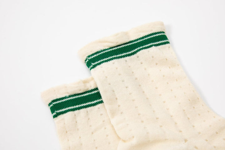 Women's Japanese Striped Feminine Crew Socks - Mesa Socks