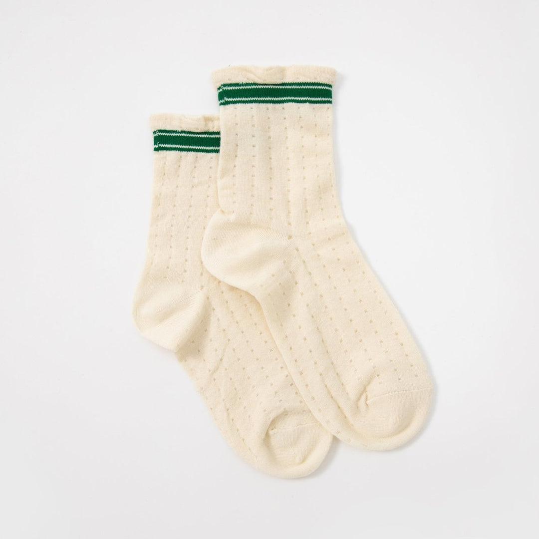 Women's Japanese Striped Feminine Crew Socks - Mesa Socks