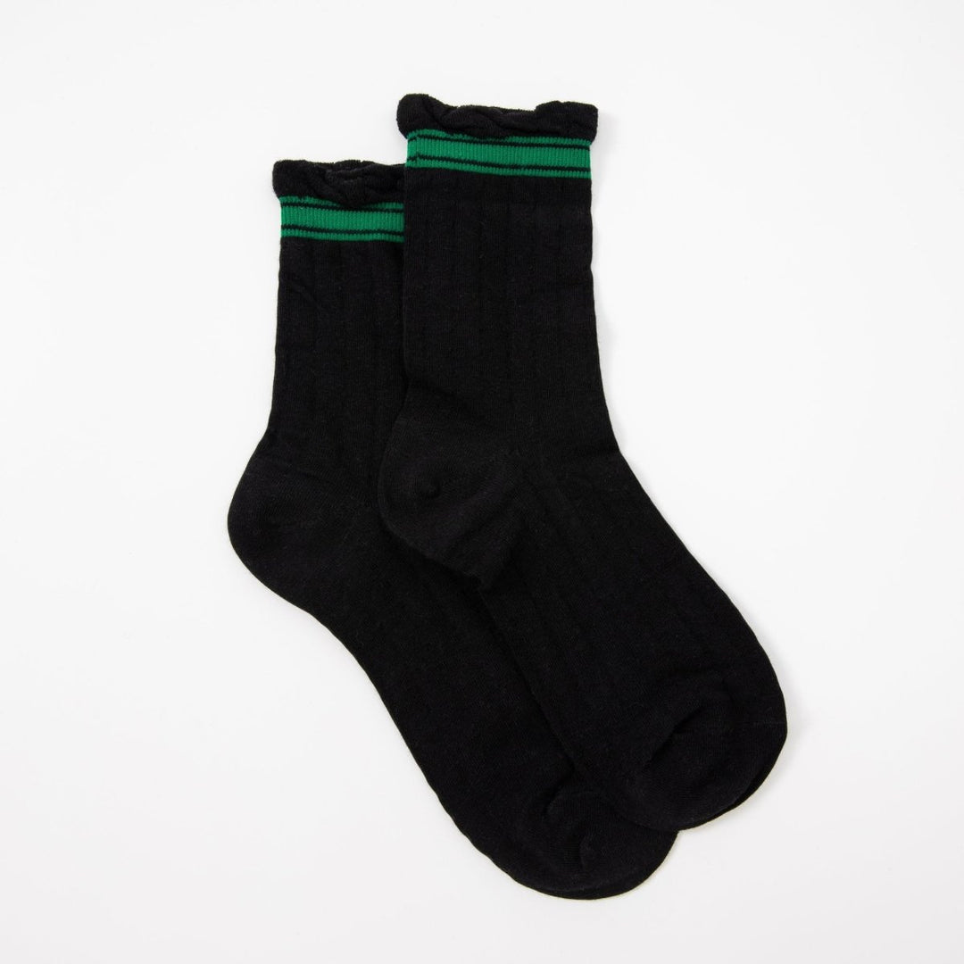 Women's Japanese Striped Feminine Crew Socks - Mesa Socks