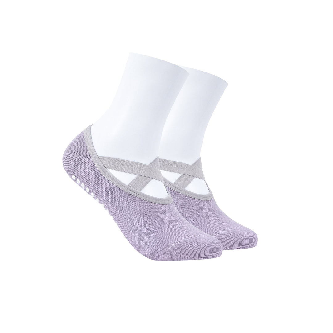 Women's No Show Yoga Socks -Cross Strap Backless Yoga Socks -Yoga Dance Women's Non-Slip Socks -Gym Sports Socks -Mesa Socks