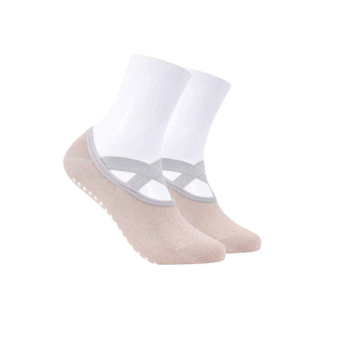 Women's No Show Yoga Socks - Cross Strap Backless Yoga Socks -Yoga Dance Women's Non-Slip Socks -Gym Sports Socks -Mesa Socks