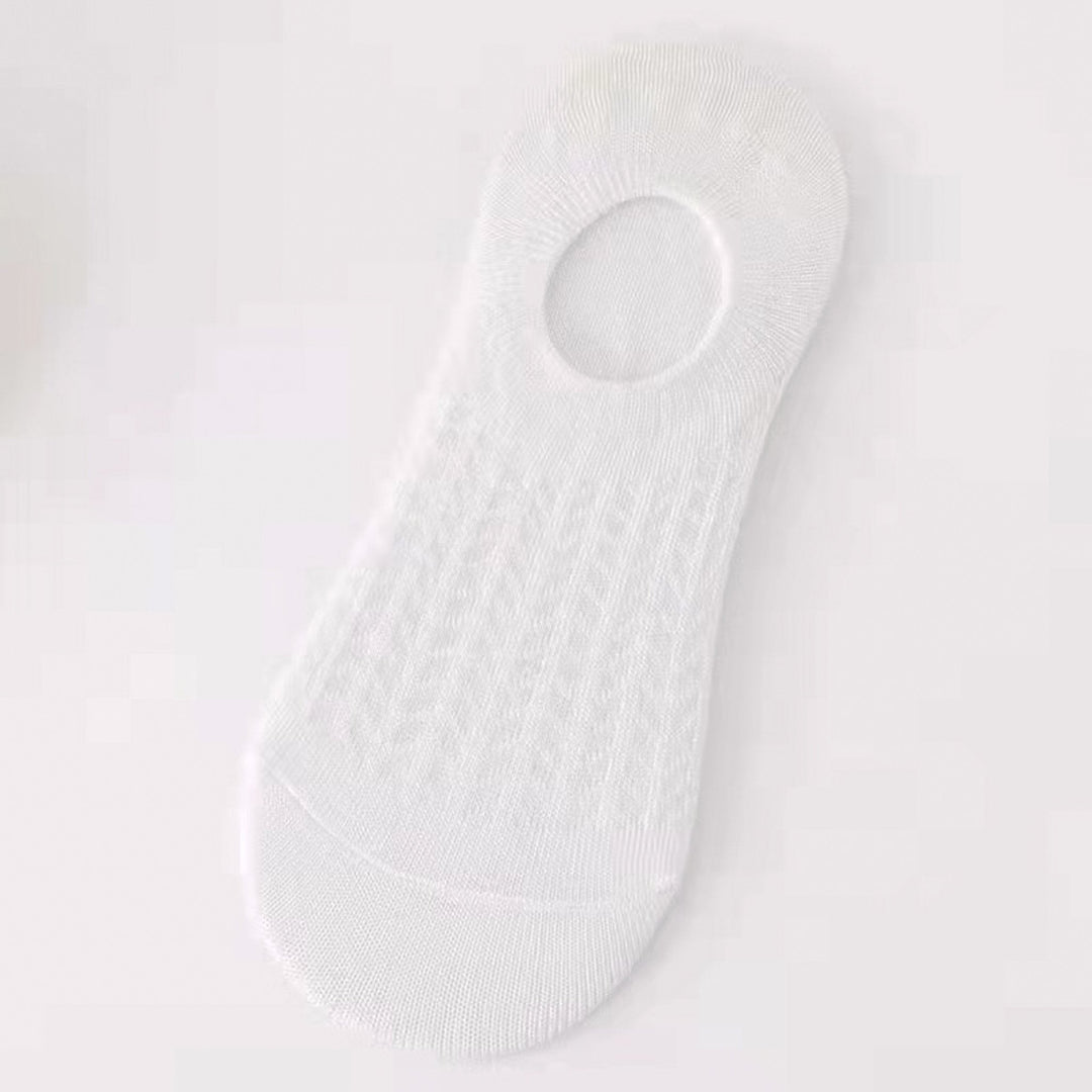 Women's Solid Color Breathable Shallow Mouth Cotton Boat Socks - Mesa Socks
