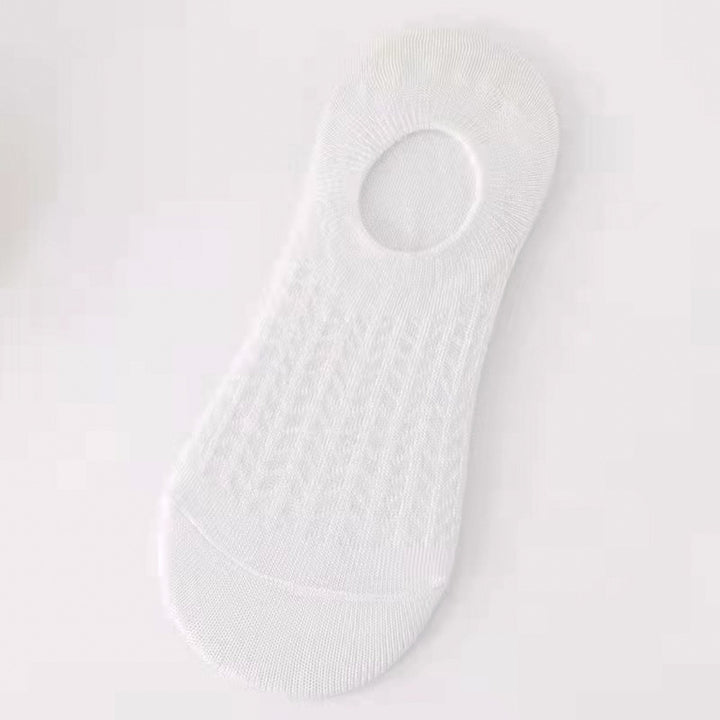Women's Solid Color Breathable Shallow Mouth Cotton Boat Socks - Mesa Socks