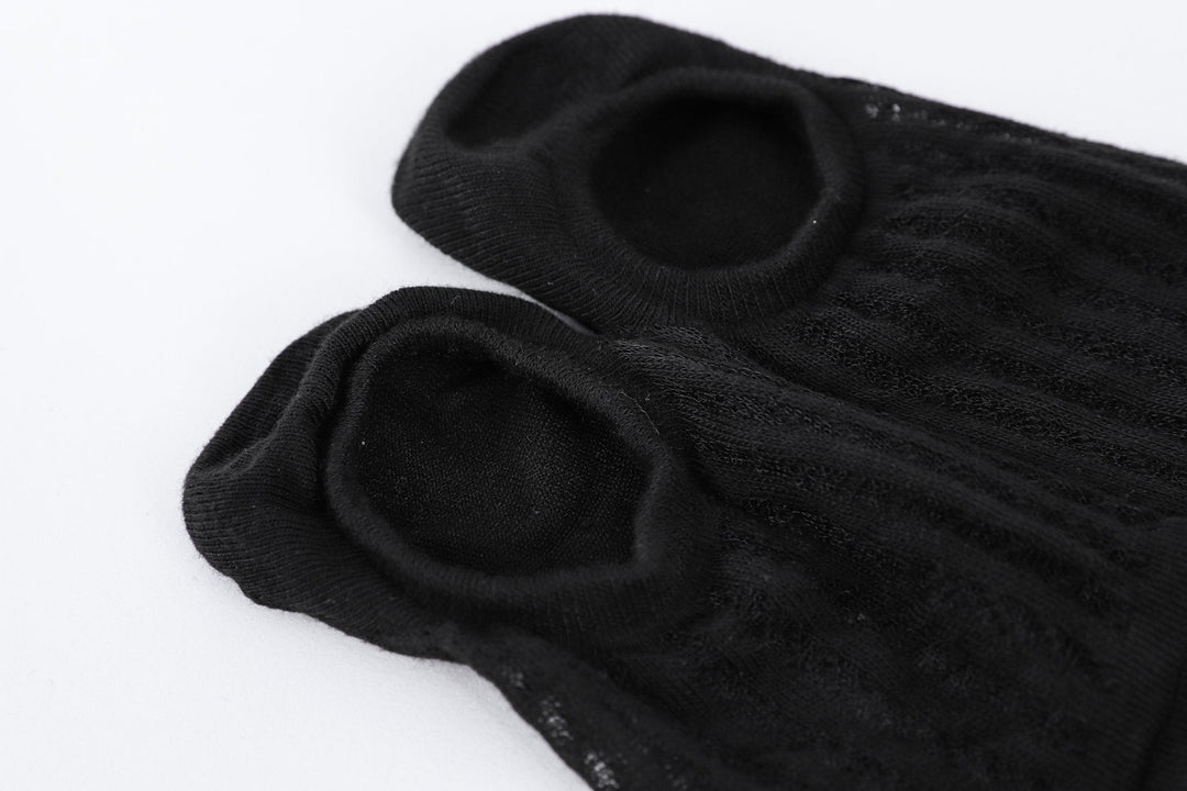 Women's Solid Color Breathable Shallow Mouth Cotton Boat Socks - Mesa Socks