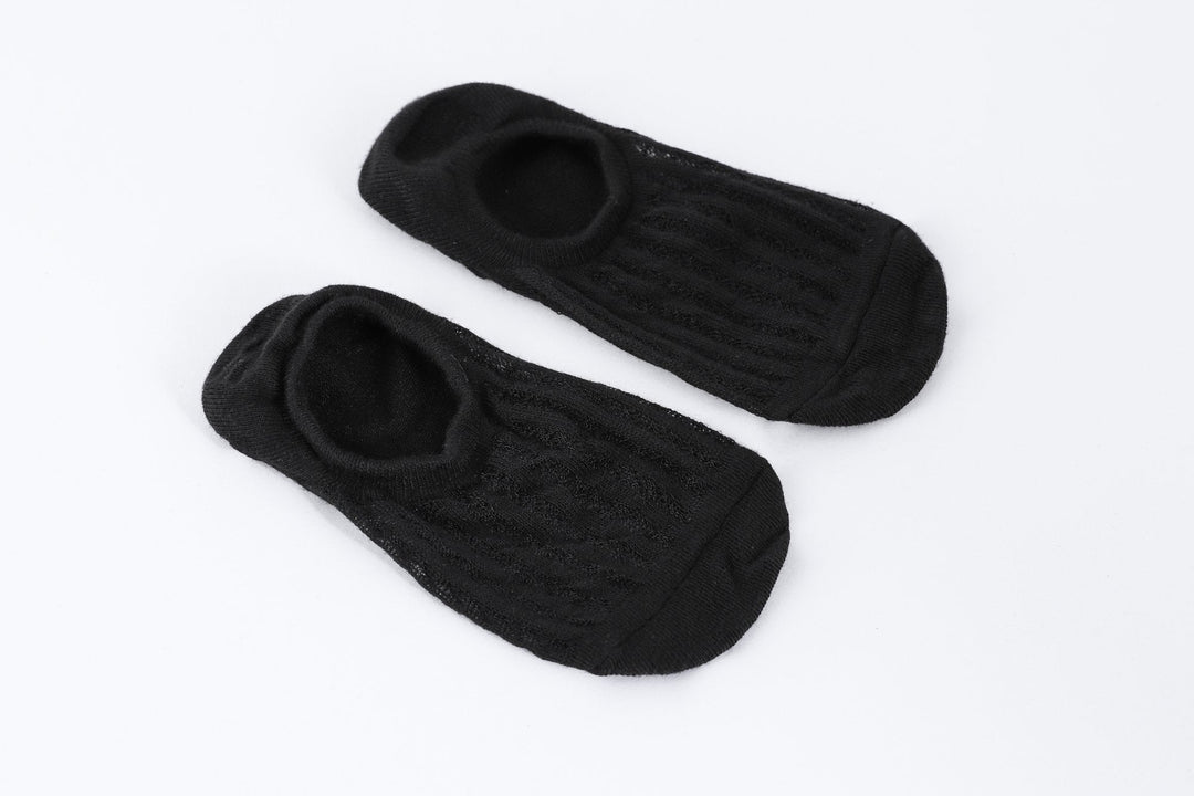 Women's Solid Color Breathable Shallow Mouth Cotton Boat Socks - Mesa Socks