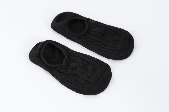 Women's Solid Color Breathable Shallow Mouth Cotton Boat Socks - Mesa Socks