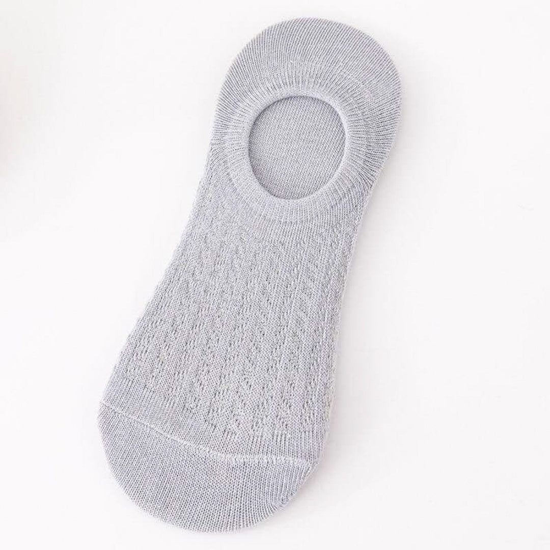 Women's Solid Color Breathable Shallow Mouth Cotton Boat Socks - Mesa Socks